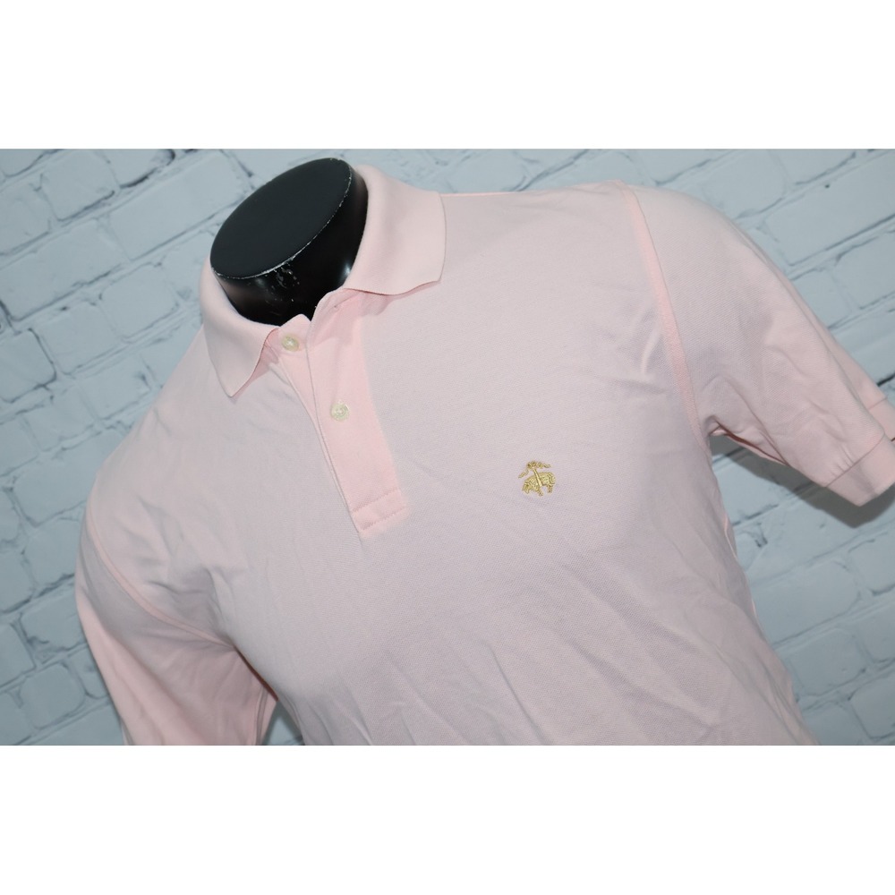 Brooks Brothers Golf Polo Shirt Mens Small Pink Original Fit Pique Cotton